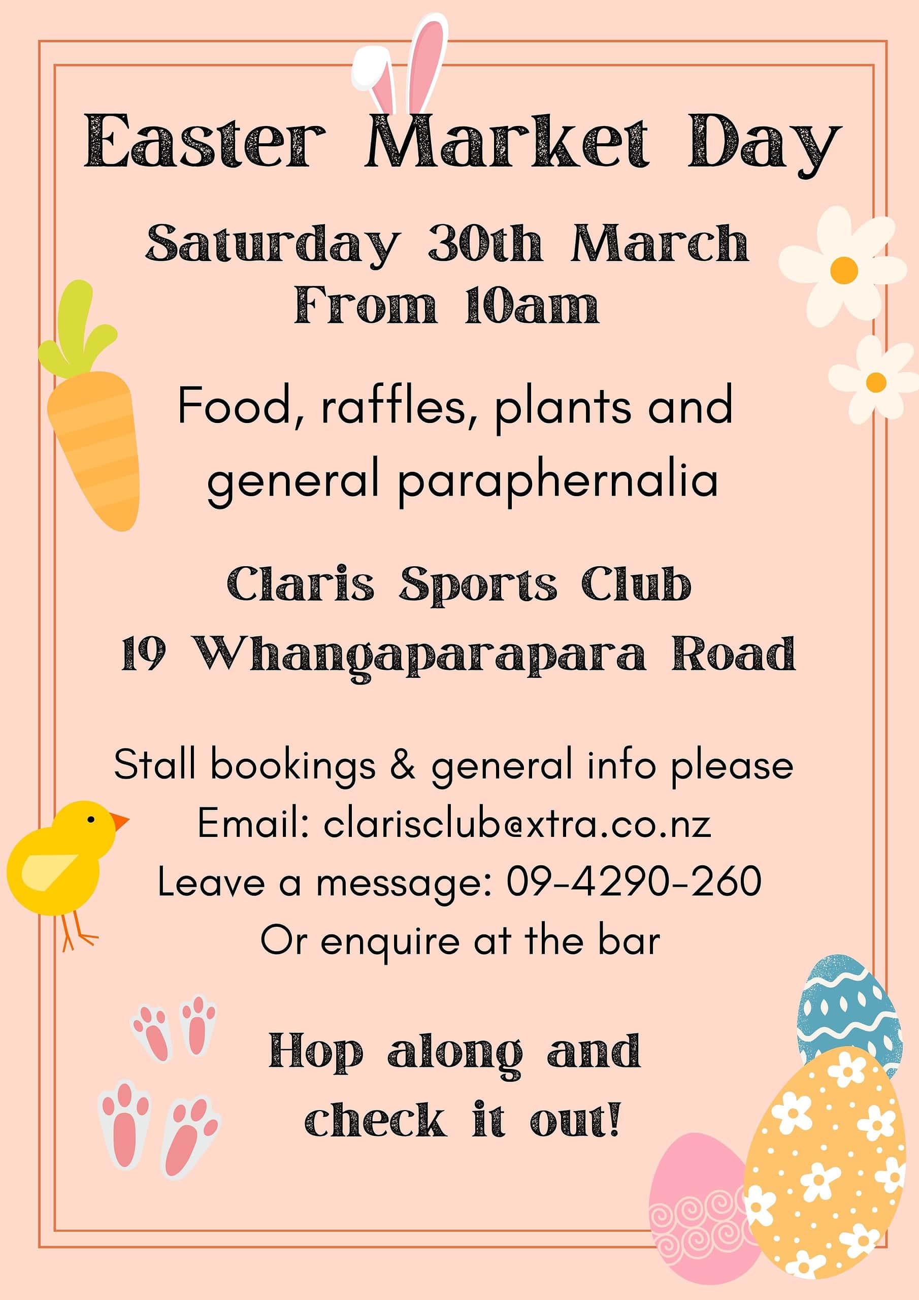 Easter Market Day Claris Sports Club (Document (A4))